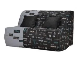 Housse Pour BZ Prima 140 Cm Gris -Banquette Magasin G 633725 A