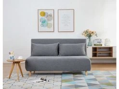 Banquette Convertible En Lit 2 Places Bleu -Banquette Magasin G 680428 X