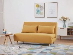 Banquette Convertible 2 Places Jaune