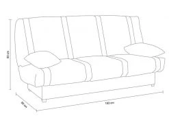 Banquette-lit Clic Clac Bleu -Banquette Magasin G 751622 E