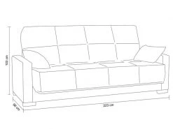 NIGHTITUDE_PREMIUM Banquette-lit Clic Clac Jaune -Banquette Magasin G 751627 F