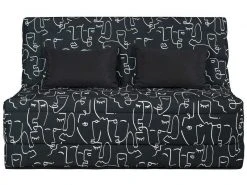 SIMMONS Banquette Lit Bz Slyde Avec Couette Faceline Noir -Banquette Magasin G 765461 A 1