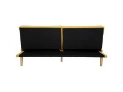 GPASPLUS Banquette Convertible 2 Places En Bois - Tissu Jaune - L 189 X P 105 X H 86 Cm - Eliana -Banquette Magasin G CNF A28006122 F