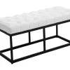 Banquette Amun B Similicuir , Blanc /100 Cm 1 Banquette Amun B Similicuir , Blanc /100 Cm -Banquette Magasin G CNF A94068782 B