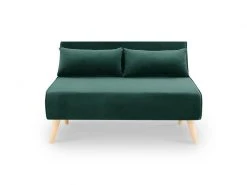 Banquette Convertible 2 Places En Velours Vert Tonka 8 Banquette Convertible 2 Places En Velours Vert Tonka -Banquette Magasin G CNF B37178986 D