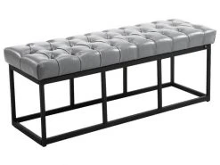 Banquette Amun B Similicuir , Gris/120 Cm