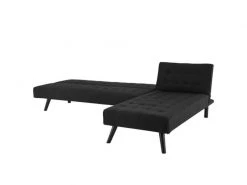 GPASPLUS Luca Canapé D'angle Clic-clac Réversible Contemporain 3 Places - Tissu Bleu Nuit Capitonné - L 180 X P 78 X H 75 Cm -Banquette Magasin G CNF C49770306 D