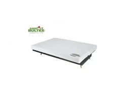 GPASPLUS Banquette Clic Clac Bultex - Tissu Taupe + Coussins Déco Jungle - L193 X P95 X H101 Cm - Mona -Banquette Magasin G CNF C69826157 D