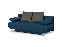 GPASPLUS Banquette Convertible Avec Le Coffre - Tissu Bleu Denim Et Bleu Chiné - L210 X P92 X H80 Cm - Kaliope -Banquette Magasin G CNF C94354202 D