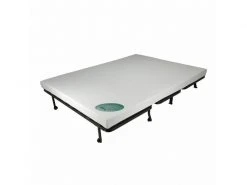 MEUBLETMOI Banquette Lit Bz 140x190 Cm En Tissu Gris Matelas 12 Cm – Buzzy -Banquette Magasin G CNF D88021408 E