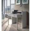 Dmora Bureau Console Extensible Avec Deux Tiroirs, Couleur Blanche, 87,5 X 98,5 X 36 Cm (extensible Jusqu'à 66 Cm Lorsqu'il Est Ouvert). -Banquette Magasin G CNF E48458055 B