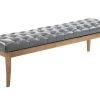 Banc Ramses Similicuir Antique Clair , Gris/150 Cm 2 Banc Ramses Similicuir Antique Clair , Gris/150 Cm -Banquette Magasin G CNF E81396518 B