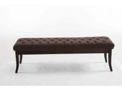Banc Ramses Tissu Antique Sombre , Marron/150 Cm