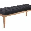 Banc Ramses Tissu Pieds Antique Clair , Noir /120 Cm 2 Banc Ramses Tissu Pieds Antique Clair , Noir /120 Cm -Banquette Magasin G CNF F36094532 B