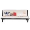 GPASPLUS Cassy Banquette Clic Clac 3 Places Imprimé New York - Tissu Gris Clair - L 179 X P 79 X H 74 Cm -Banquette Magasin G CNF F95289344 B