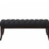 Banc Ramses Tissu Antique Sombre , Noir /120 Cm -Banquette Magasin G CNF G14482770 C