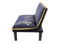 GPASPLUS Cassy Banquette Clic Clac 3 Places Imprimé New York - Tissu Jaune - L 179 X P 79 X H 74 Cm -Banquette Magasin G CNF G63134927 F