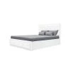 GPASPLUS Virginia Lit Coffre Adulte 160x200 Cm - Simili Blanc - Sommier Inclus -Banquette Magasin G CNF H44324294 B