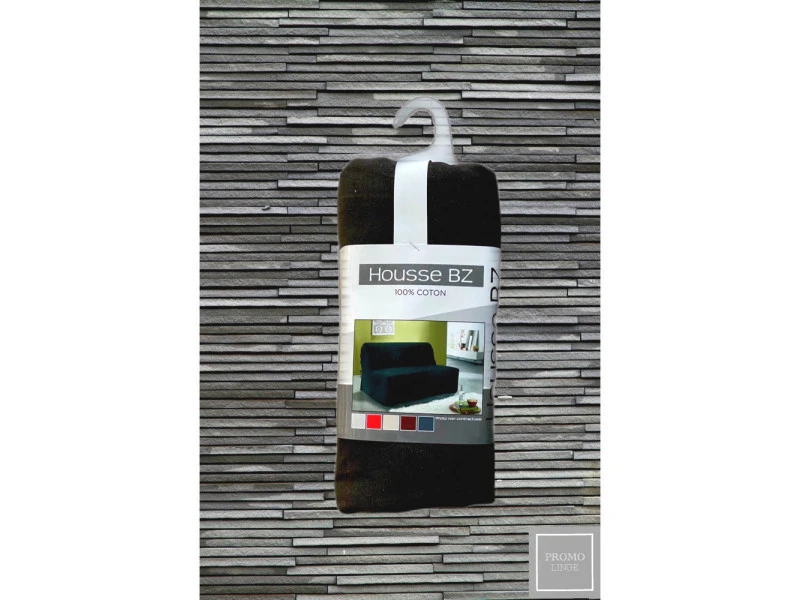 PROMO_LINGE Housse De Clic Clac - Bz - - Anthracite - 190 X 200 Cm . 4 PROMO_LINGE Housse De Clic Clac - Bz - - Anthracite - 190 X 200 Cm . – Image 2