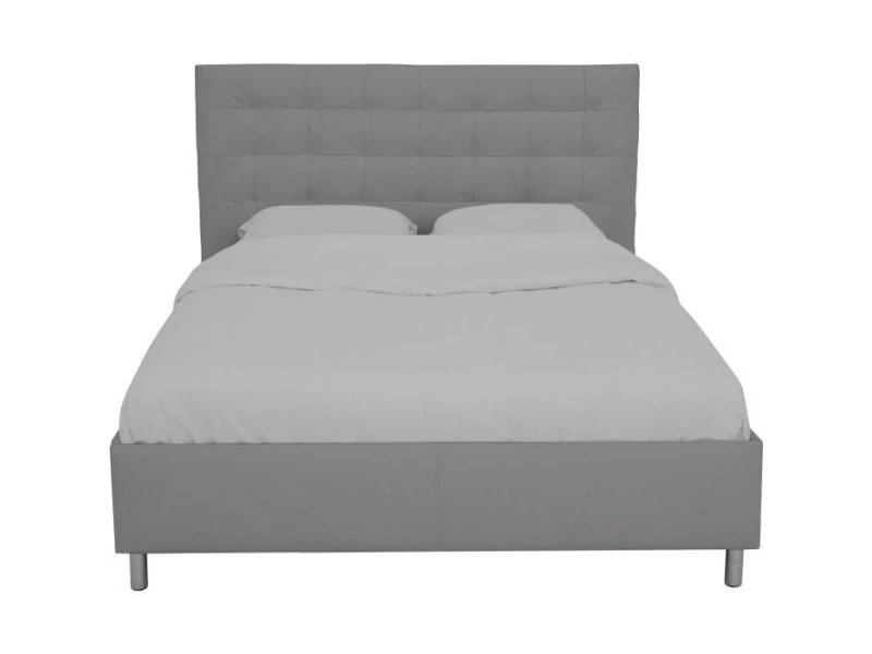 GPASPLUS Lit Adulte 140 X 190 Cm - Simili Gris - Tyyli 4 GPASPLUS Lit Adulte 140 X 190 Cm - Simili Gris - Tyyli – Image 2