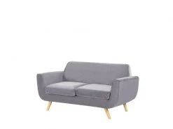 Housse En Velours Gris Pour Canapé 2 Places Bernes -Banquette Magasin G CNF I33359778 E