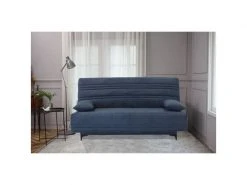 GPASPLUS Banquette Clic Clac 3 Places - Tissu Bleu - Style Contemporain - L199 X P96 X 10 -Banquette Magasin G CNF I37663078 C