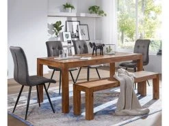 Finebuy Banc De Cuisine Bois Massif Sheesham Champêtre | Salle à Manger Banque Banc Pour Table De Cuisine | Banc Salle à Manger 9 Finebuy Banc De Cuisine Bois Massif Sheesham Champêtre | Salle à Manger Banque Banc Pour Table De Cuisine | Banc Salle à Manger -Banquette Magasin G CNF J36273505 E