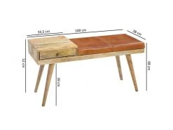 Finebuy Banc Peau De Chèvre Bois Massif 100 X 52 X 38 Cm Style Rétro | Banquette Couloir Avec Espace De Rangement | Banc En Cuir Rembourré Stockage | Petit Banc De Lit Cuir Véritable 8 Finebuy Banc Peau De Chèvre Bois Massif 100 X 52 X 38 Cm Style Rétro | Banquette Couloir Avec Espace De Rangement | Banc En Cuir Rembourré Stockage | Petit Banc De Lit Cuir Véritable -Banquette Magasin G CNF J74314874 D