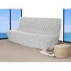 Housse Clic-clac Jacquard Largeur 190 Cm Cotonade Gris Clair -Banquette Magasin G CNF J91913075 B