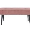 Banc En Tissu Coloris Rose - Dim : 100 X 44 X 35 Cm -pegane- -Banquette Magasin G CNF L15524410 B