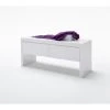 Banc Laqué Blanc Mat - L91 X H48 X P38 Cm -pegane- -Banquette Magasin G CNF L34368460 B