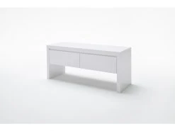 Banc Laqué Blanc Mat - L91 X H48 X P38 Cm -pegane- -Banquette Magasin G CNF L34368460 C