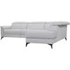 GPASPLUS Canape Dangle Droit Avec 1 Place Relax Electrique - Tissu Gris - L 292 X P 232 X H 99 Cm - Melbourne -Banquette Magasin G CNF L54368064 B