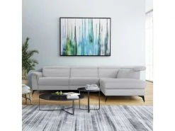 GPASPLUS Canape Dangle Droit Avec 1 Place Relax Electrique - Tissu Gris - L 292 X P 232 X H 99 Cm - Melbourne -Banquette Magasin G CNF L54368064 D