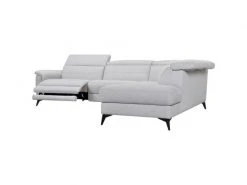 GPASPLUS Canape Dangle Droit Avec 1 Place Relax Electrique - Tissu Gris - L 292 X P 232 X H 99 Cm - Melbourne -Banquette Magasin G CNF L54368064 F