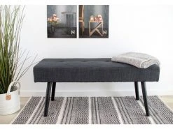 Banc En Tissu Coloris Gris Anthracite - Dim : 100 X 44 X 35 Cm -pegane- 9 Banc En Tissu Coloris Gris Anthracite - Dim : 100 X 44 X 35 Cm -pegane- -Banquette Magasin G CNF M13723707 E
