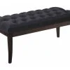Banc Ramses Tissu Antique Sombre , Noir /100 Cm -Banquette Magasin G CNF M14053516 B