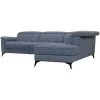 GPASPLUS Canape Dangle Droit Avec 1 Place Relax Electrique - Tissu Bleu Clair - L 292 X P 232 X H 99 Cm - Melbourne -Banquette Magasin G CNF N25609297 B