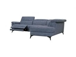 GPASPLUS Canape Dangle Droit Avec 1 Place Relax Electrique - Tissu Bleu Clair - L 292 X P 232 X H 99 Cm - Melbourne -Banquette Magasin G CNF N25609297 F