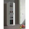 Dmora Armoire Multi-usage à Deux Portes, Couleur Blanche, 180 X 59 X 37 Cm, Modèle A -Banquette Magasin G CNF O29253509 C