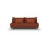 GPASPLUS Banquette Convertible 3 Places Massa - Tissu Rouge - L 195 X P 86 X H 82 Cm -Banquette Magasin G CNF P15769639 B
