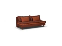 GPASPLUS Banquette Convertible 3 Places Massa - Tissu Rouge - L 195 X P 86 X H 82 Cm -Banquette Magasin G CNF P15769639 D