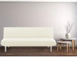 Housse De Canapé élastique Clic Clac Eiffel Textile Milan Ivoire -Banquette Magasin G CNF P29682117 E
