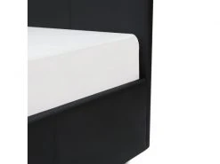 GPASPLUS Martin Lit Adulte 160 X 200 Cm + Coffre De Rangement - Simili Noir - Sommier Inclus -Banquette Magasin G CNF P59084323 F