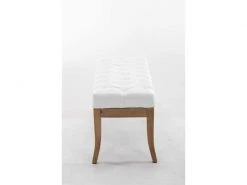 Banc Ramses Similicuir Antique Clair , Blanc /100 Cm -Banquette Magasin G CNF Q36676173 D