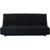 GPASPLUS Banquette Clic Clac 3 Places - Tissu Noir - Style Contemporain - L 193 X P 92 Cm -Banquette Magasin G CNF Q85851380 B