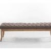 Banc Ramses Tissu Pieds Antique Clair , Taupe/150 Cm -Banquette Magasin G CNF R28469679 C