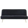 Banquette Aroma En Velours Noir 3 Places Convertible 2 Banquette Aroma En Velours Noir 3 Places Convertible -Banquette Magasin G CNF S74872845 B