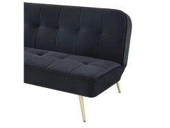 Banquette Aroma En Velours Noir 3 Places Convertible -Banquette Magasin G CNF S74872845 D