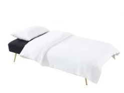 Banquette Aroma En Velours Noir 3 Places Convertible -Banquette Magasin G CNF S74872845 E